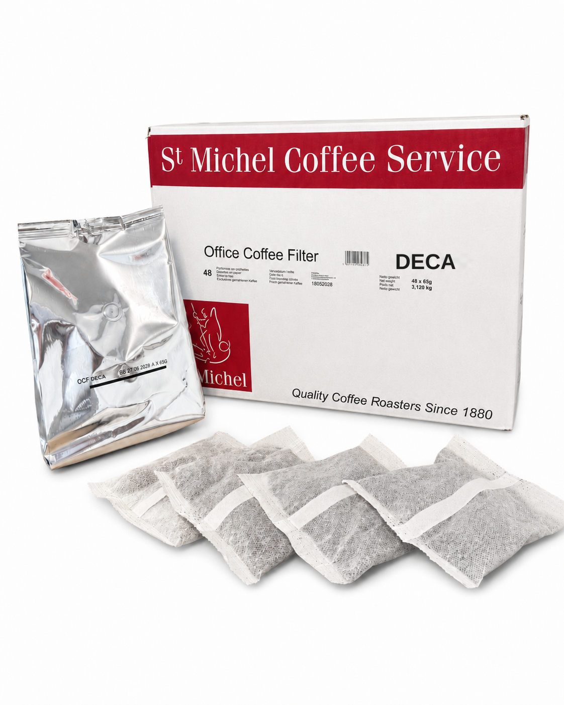 Koffie St Michel OCF Deca filterkoffie 48 stuks cafeïnevrij