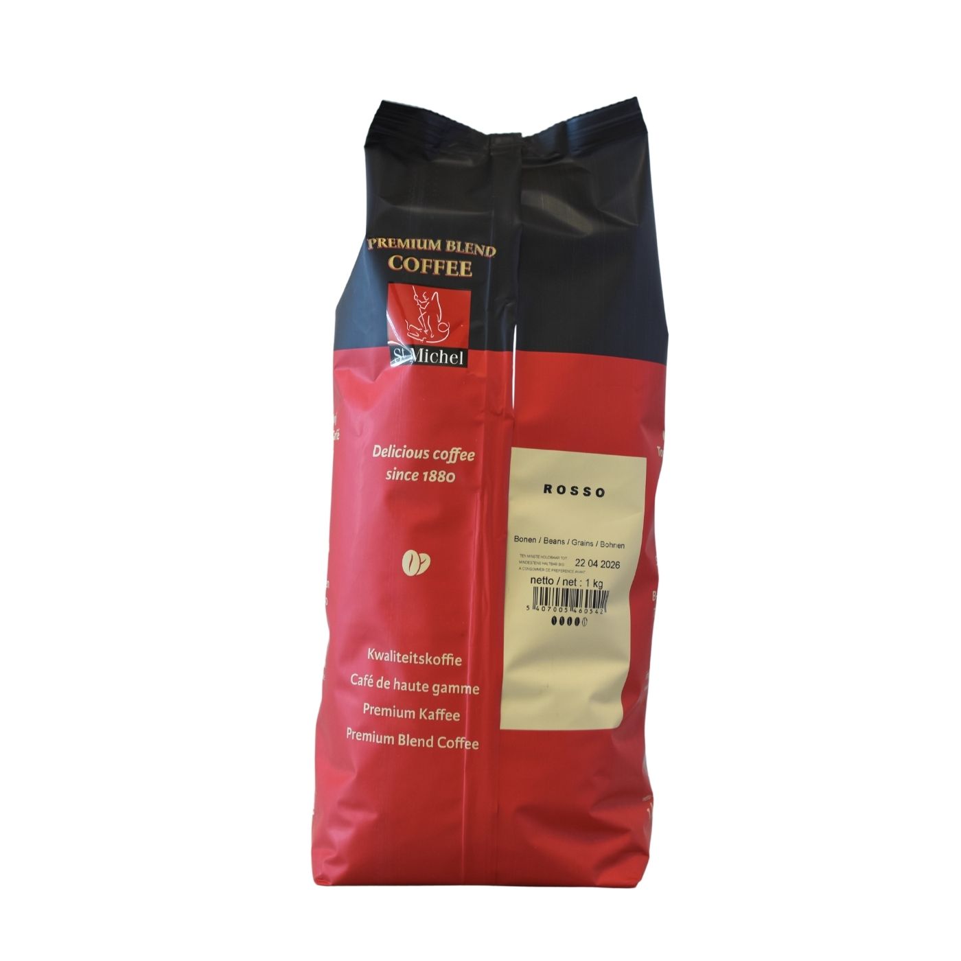 Koffie St Michel Rosso koffiebonen 6x1000g donker gebrand