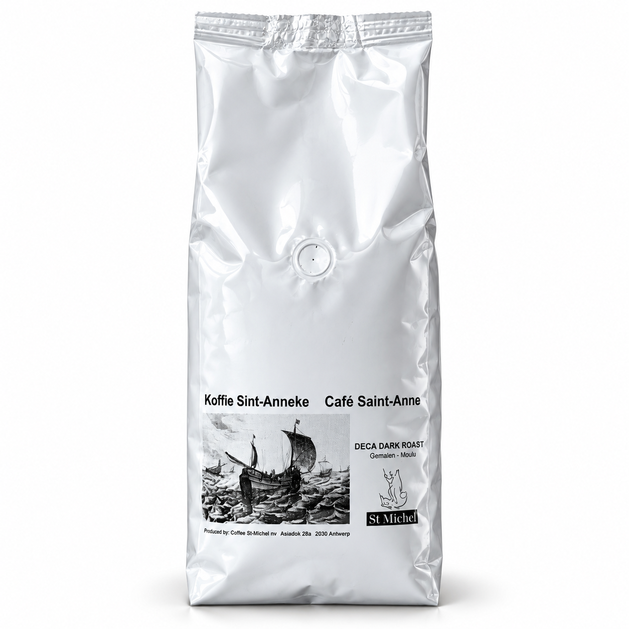 Koffie St Michel Deca St Anneke gemalen koffie 6x1kg cafeïnevrij