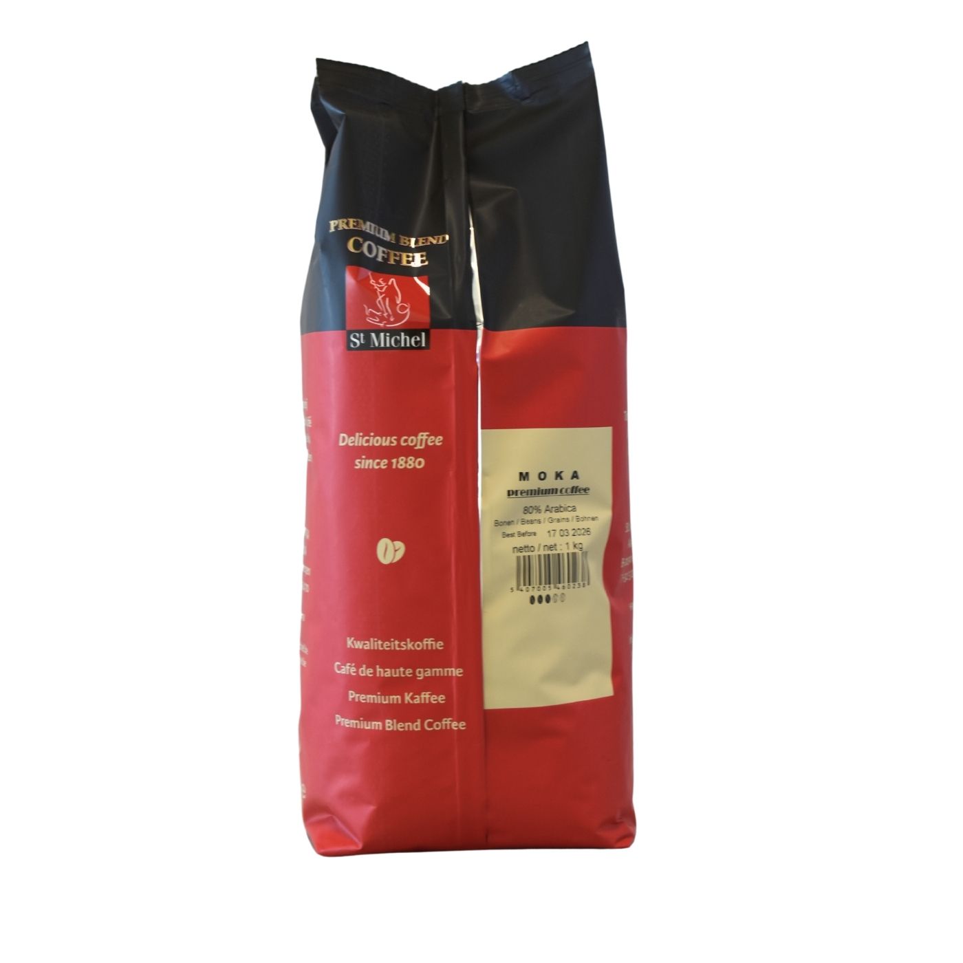 Koffie St Michel Moka 80% Arabica koffiebonen 1kg donker